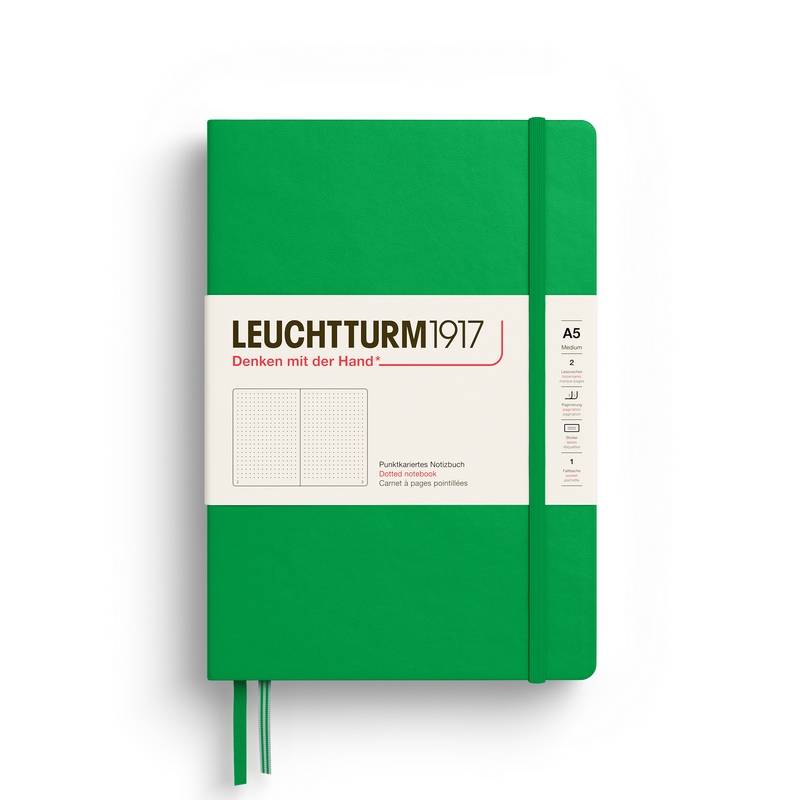 Leuchtturm1917 Notizbuch Medium Hardcover A5 Spring Leaf punktkariert von Leuchtturm1917