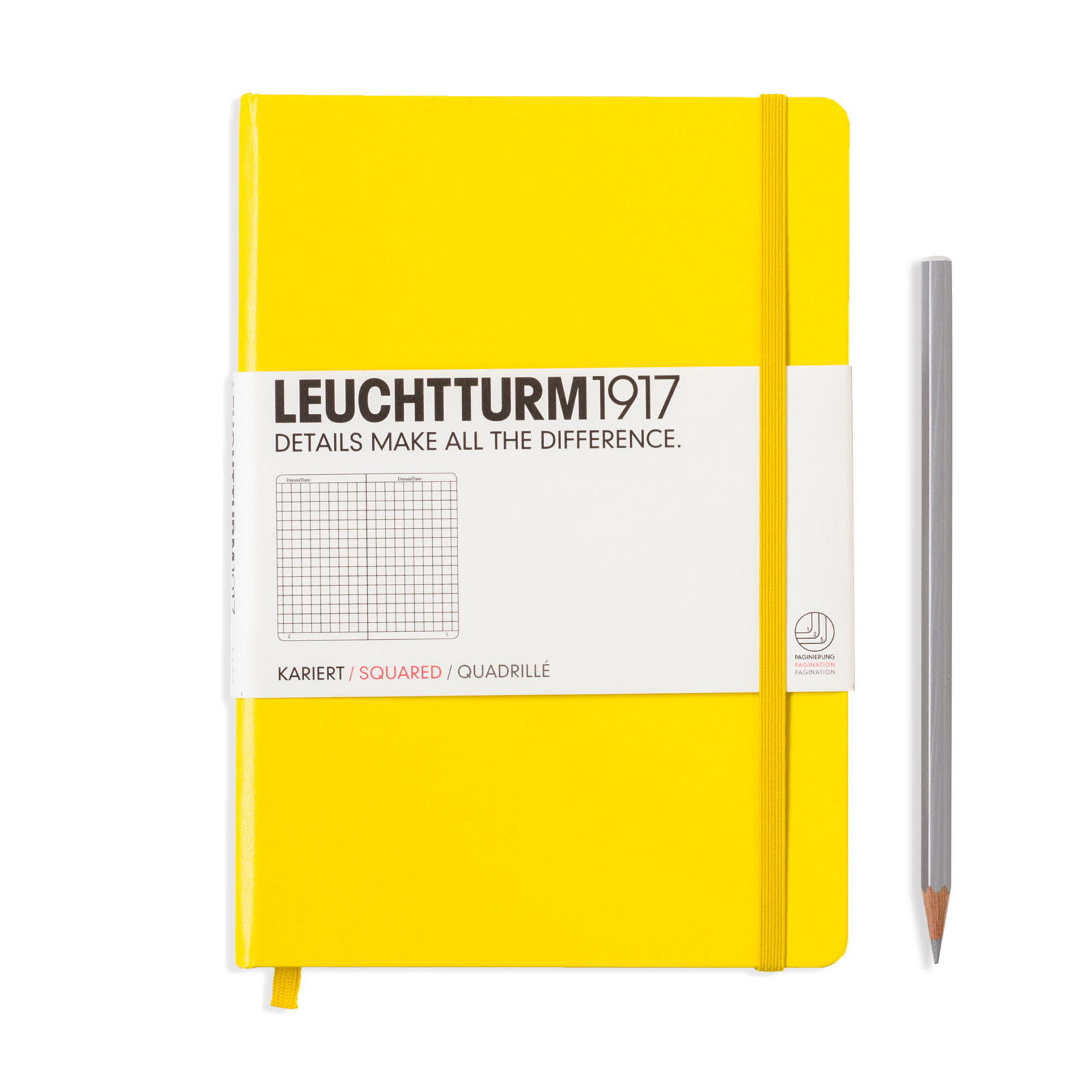 Leuchtturm1917 Notizbuch Medium Hardcover A5 zitrone, kariert Leuchtturm1917 Notizbuch Medium Hardcover A5 zitrone, kariert von Leuchtturm1917