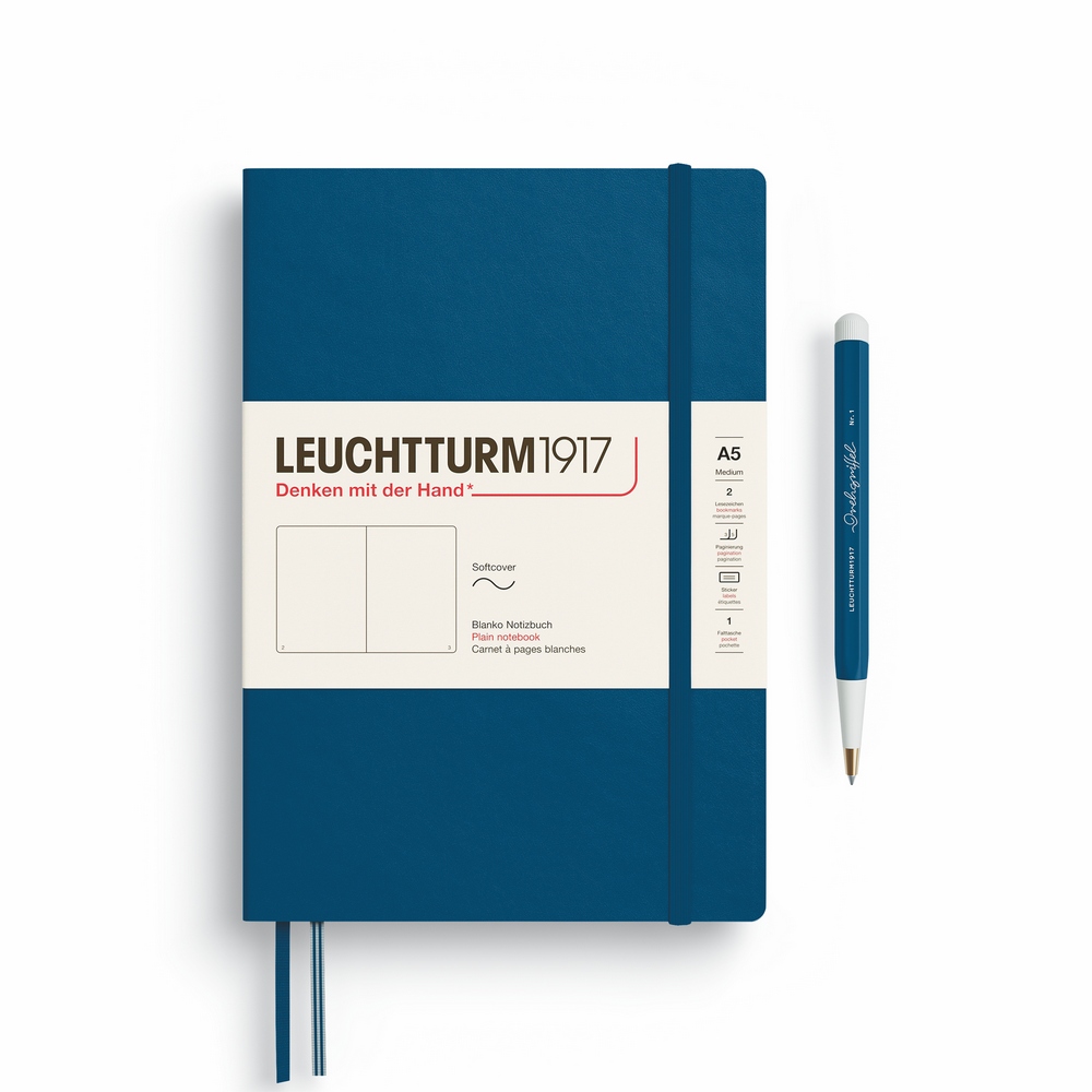 Leuchtturm1917 Notizbuch Medium Softcover A5 Indigo blanko Leuchtturm1917 Notizbuch Medium Softcover A5 Indigo blanko von Leuchtturm1917