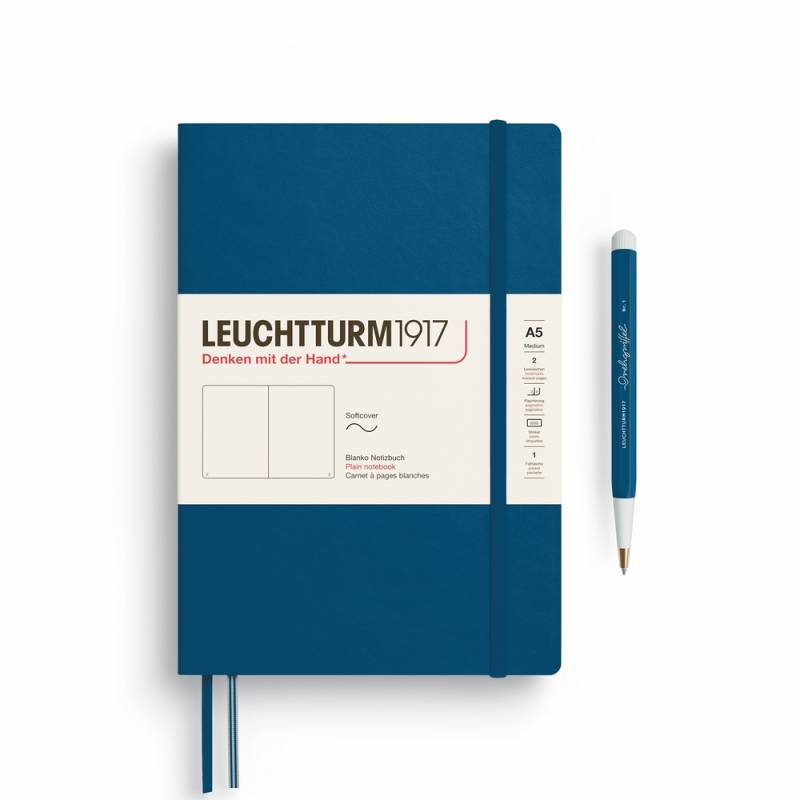 Leuchtturm1917 Notizbuch Medium Softcover A5 Indigo blanko Leuchtturm1917 Notizbuch Medium Softcover A5 Indigo blanko von Leuchtturm1917