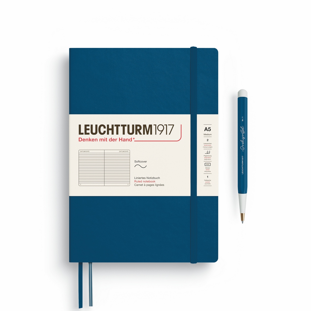 Leuchtturm1917 Notizbuch Medium Softcover A5 Indigo liniert Leuchtturm1917 Notizbuch Medium Softcover A5 Indigo liniert von Leuchtturm1917