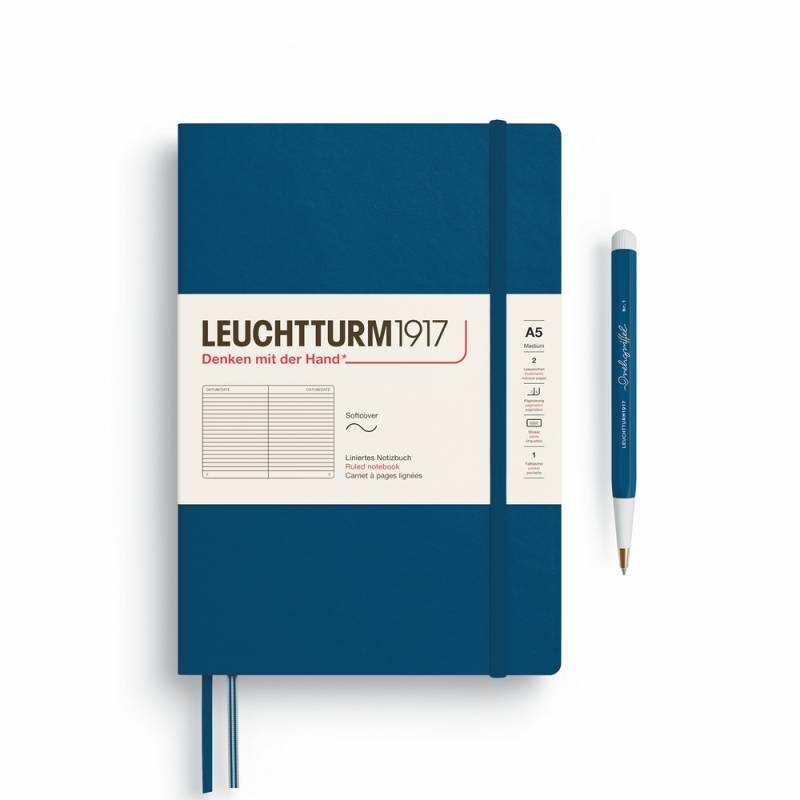 Leuchtturm1917 Notizbuch Medium Softcover A5 Indigo liniert Leuchtturm1917 Notizbuch Medium Softcover A5 Indigo liniert von Leuchtturm1917