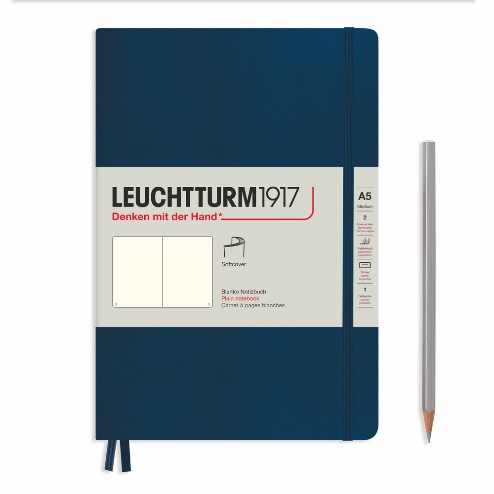 Leuchtturm1917 Notizbuch Medium Softcover A5 Marine, blanko Leuchtturm1917 Notizbuch Medium Softcover A5 Marine, blanko von Leuchtturm1917
