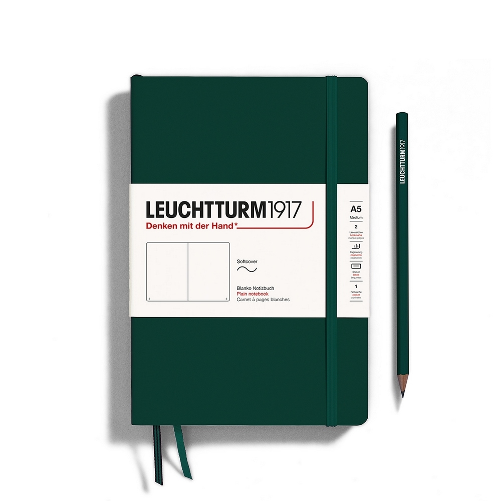 Leuchtturm1917 Notizbuch Medium Softcover A5 Natural Colours Forest Green Blanko Leuchtturm1917 Notizbuch Medium Softcover A5 Natural Colours Forest Green Blanko von Leuchtturm1917