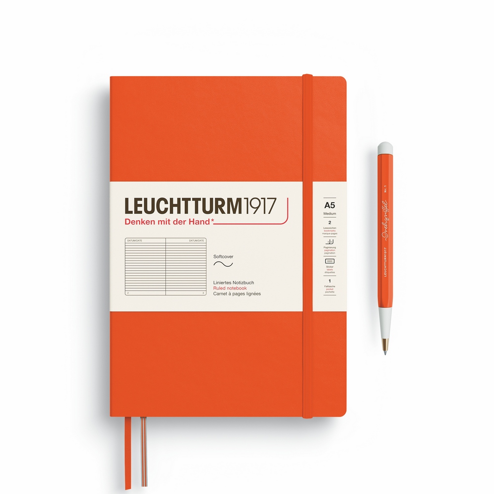Leuchtturm1917 Notizbuch Medium Softcover A5 Pumpkin liniert Leuchtturm1917 Notizbuch Medium Softcover A5 Pumpkin liniert von Leuchtturm1917