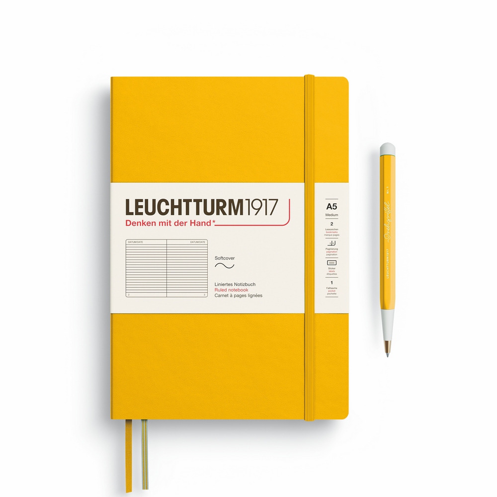 Leuchtturm1917 Notizbuch Medium Softcover A5 Sunflower liniert von Leuchtturm1917