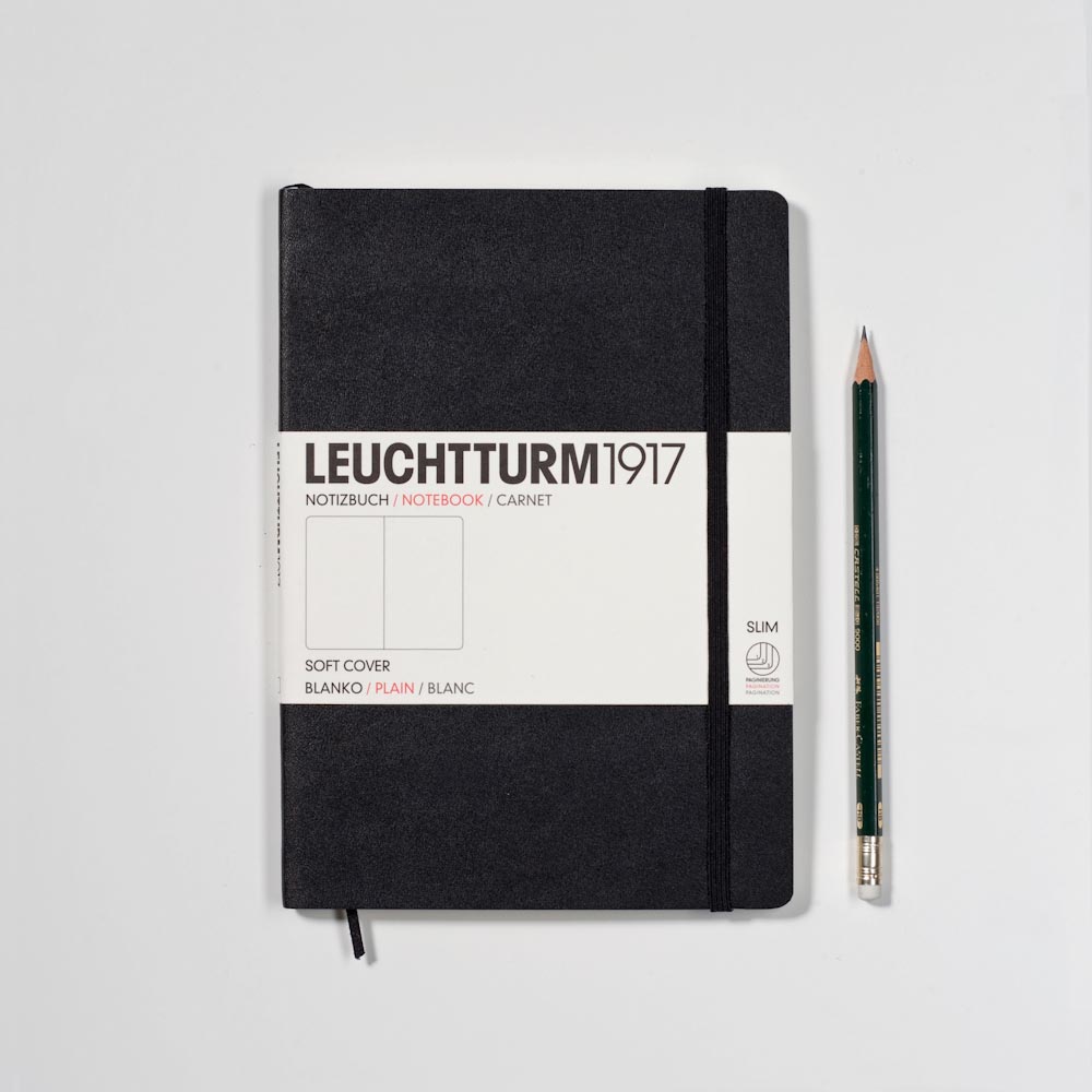 Leuchtturm1917 Notizbuch Medium Softcover A5 schwarz, blanko Leuchtturm1917 Notizbuch Medium Softcover A5 schwarz, blanko von Leuchtturm1917