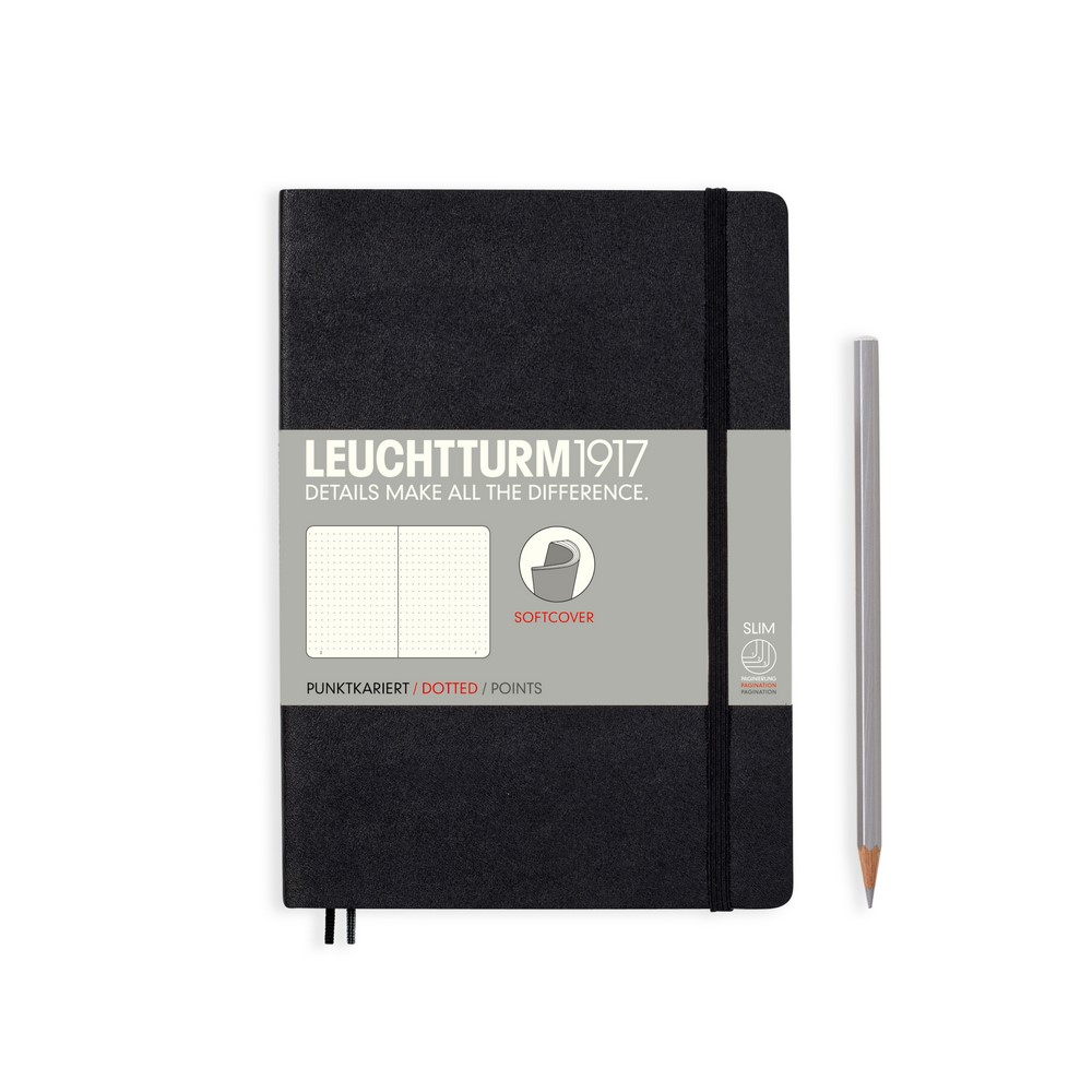 Leuchtturm1917 Notizbuch Medium Softcover A5 schwarz, punktkariert Leuchtturm1917 Notizbuch Medium Softcover A5 schwarz, punktkariert von Leuchtturm1917