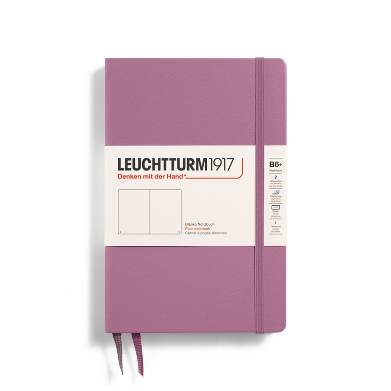 Leuchtturm1917 Notizbuch Paperback Hardcover B6+ Dusty Rose Blanko von Leuchtturm1917