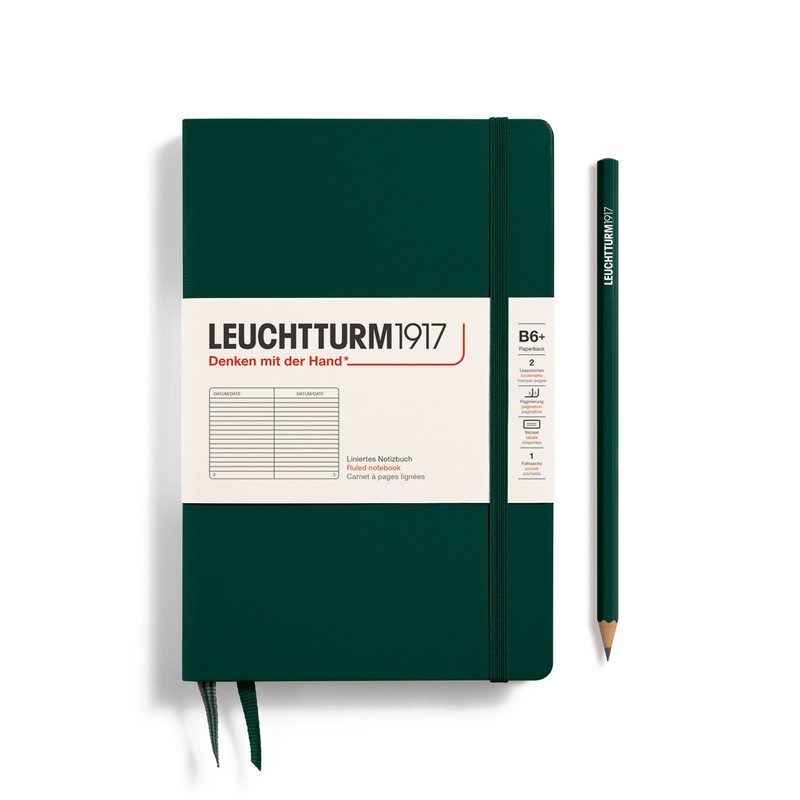 Leuchtturm1917 Notizbuch Paperback Hardcover B6+ Forest Green Liniert Leuchtturm1917 Notizbuch Paperback Hardcover B6+ Forest Green Liniert von Leuchtturm1917