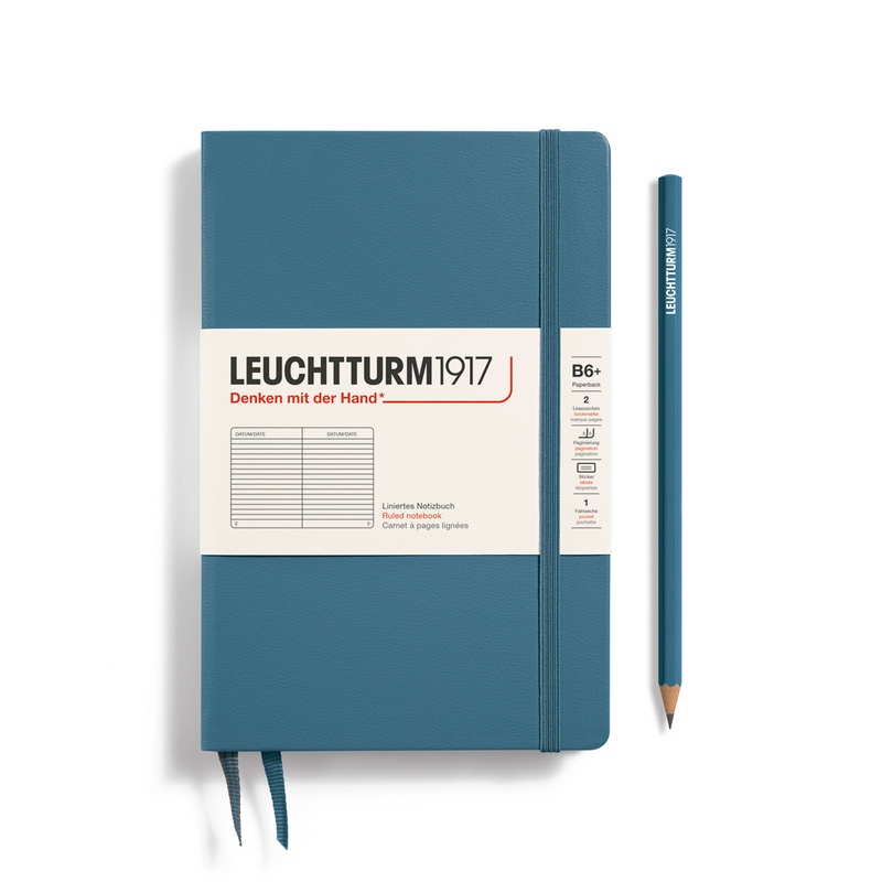 Leuchtturm1917 Notizbuch Paperback Hardcover B6+ Stone Blue, liniert Leuchtturm1917 Notizbuch Paperback Hardcover B6+ Stone Blue, liniert von Leuchtturm1917