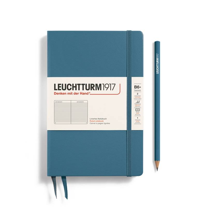 Leuchtturm1917 Notizbuch Paperback Hardcover B6+ Stone Blue, liniert Leuchtturm1917 Notizbuch Paperback Hardcover B6+ Stone Blue, liniert von Leuchtturm1917