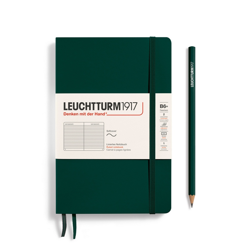 Leuchtturm1917 Notizbuch Paperback Softcover B6+ Forest Green Liniert Leuchtturm1917 Notizbuch Paperback Softcover B6+ Forest Green Liniert von Leuchtturm1917