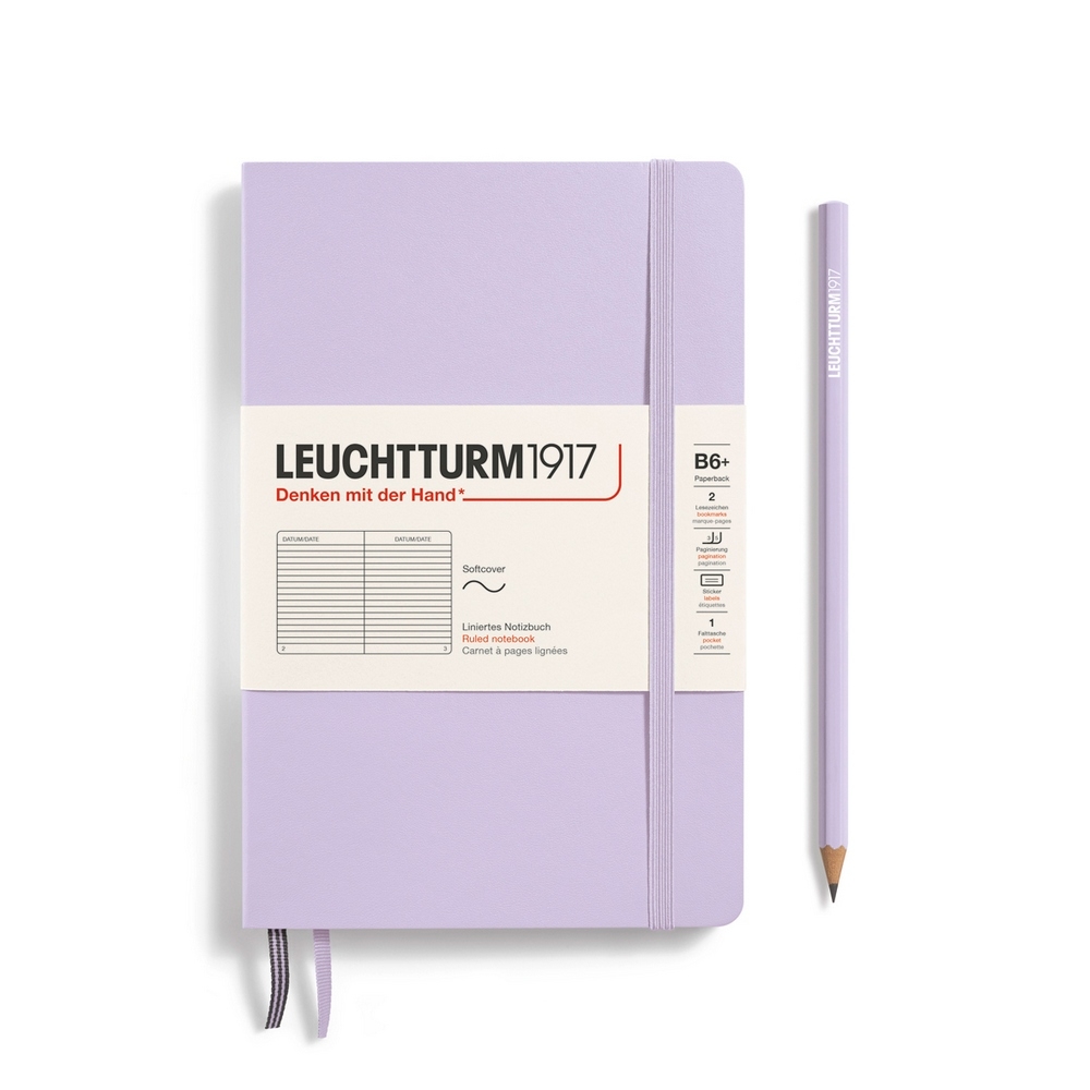 Leuchtturm1917 Notizbuch Paperback Softcover B6+ Lilac, liniert von Leuchtturm1917
