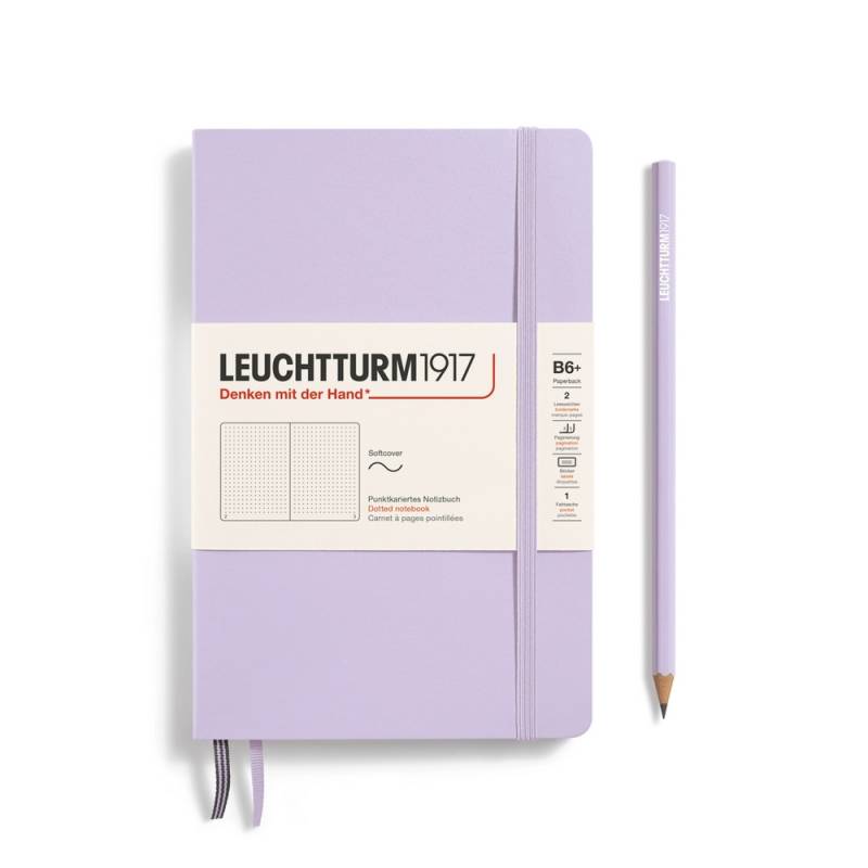 Leuchtturm1917 Notizbuch Paperback Softcover B6+ Lilac, punktkariert von Leuchtturm1917