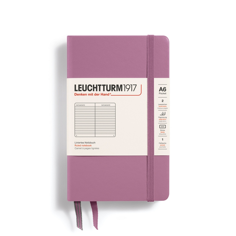 Leuchtturm1917 Notizbuch Pocket A6 Hardcover Dusty Rose Liniert von Leuchtturm1917