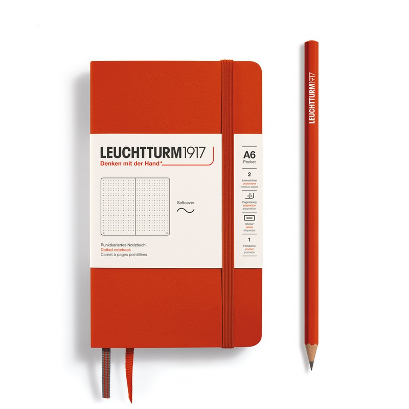 Leuchtturm1917 Notizbuch Pocket A6 Softcover Fox Red Punktkariert Leuchtturm1917 Notizbuch Pocket A6 Softcover Fox Red Punktkariert von Leuchtturm1917