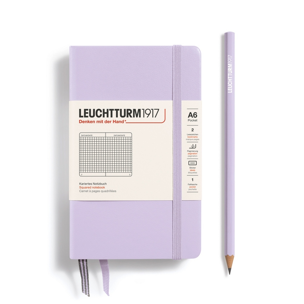 Leuchtturm1917 Notizbuch Pocket Hardcover A6 Lilac, kariert Leuchtturm1917 Notizbuch Pocket Hardcover A6 Lilac, kariert von Leuchtturm1917