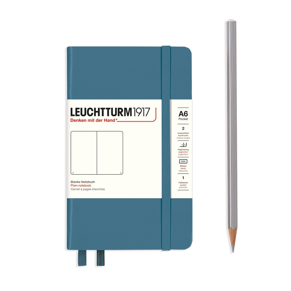Leuchtturm1917 Notizbuch Pocket Hardcover A6 Stone Blue Blanko Leuchtturm1917 Notizbuch Pocket Hardcover A6 Stone Blue Blanko von Leuchtturm1917