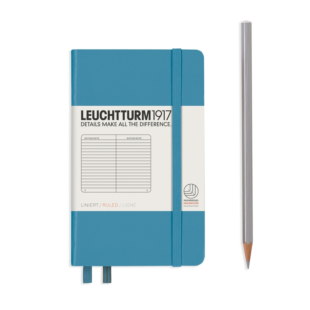 Leuchtturm1917 Notizbuch Pocket Hardcover A6 Stone Blue Liniert Leuchtturm1917 Notizbuch Pocket Hardcover A6 Stone Blue Liniert von Leuchtturm1917
