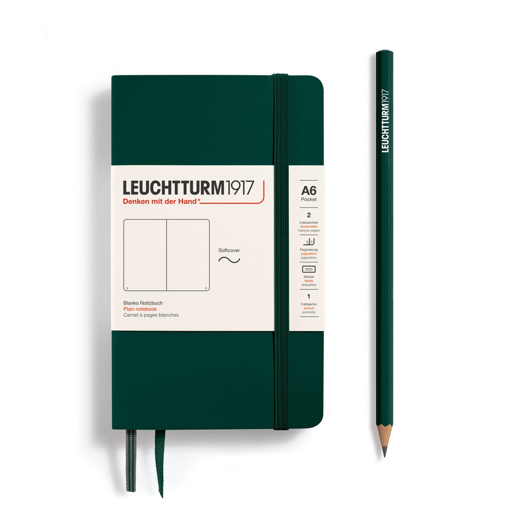 Leuchtturm1917 Notizbuch Pocket Softcover A6 Forest Green, blanko Leuchtturm1917 Notizbuch Pocket Softcover A6 Forest Green, blanko von Leuchtturm1917