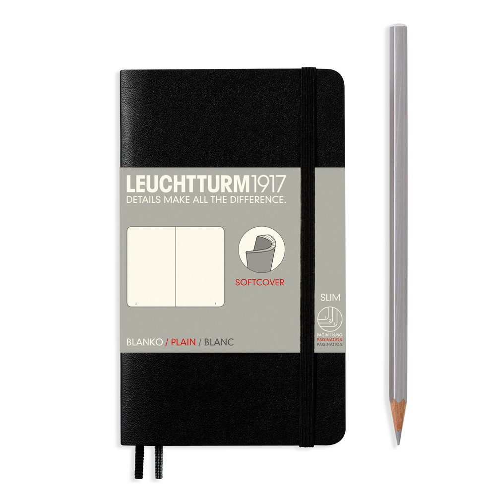 Leuchtturm1917 Notizbuch Pocket Softcover A6 schwarz, blanko Leuchtturm1917 Notizbuch Pocket Softcover A6 schwarz, blanko von Leuchtturm1917