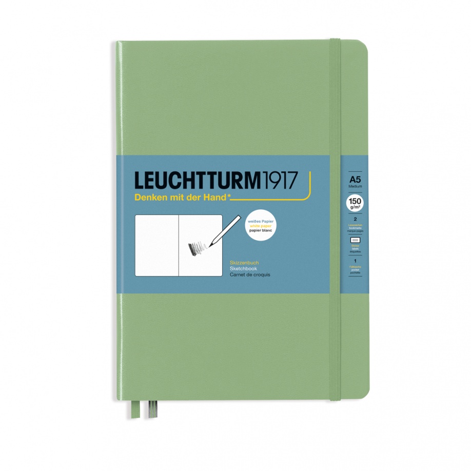 Leuchtturm1917 Skizzenbuch Medium A5 Hardcover Salbei von Leuchtturm1917