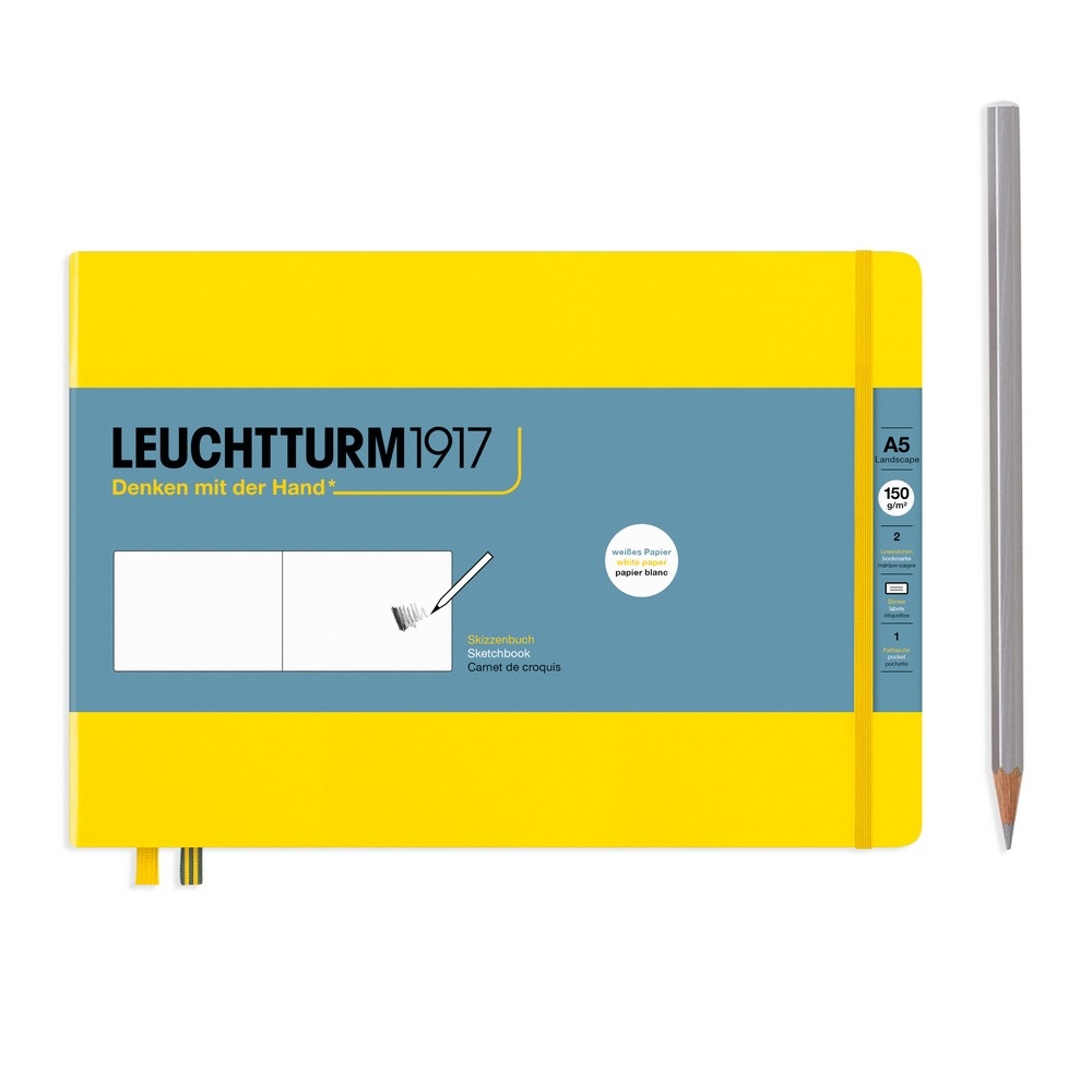 Leuchtturm1917 Skizzenbuch Medium Landscape Hardcover Zitrone blanko Leuchtturm1917 Skizzenbuch Medium Landscape Hardcover Zitrone blanko von Leuchtturm1917