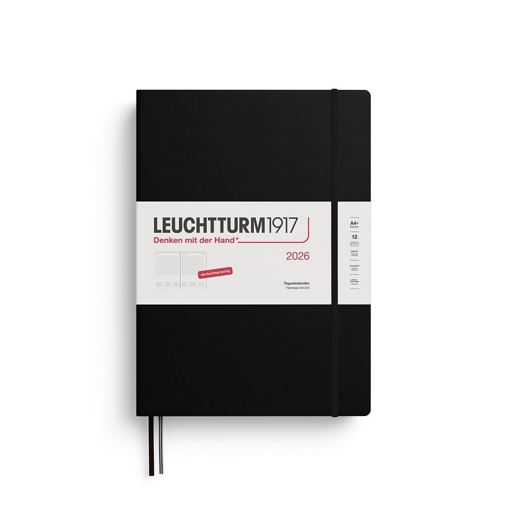 Leuchtturm1917 Tageskalender 1 Tag auf 1 Seite 2026 Master A4+ Hardcover Schwarz Leuchtturm1917 Tageskalender 1 Tag auf 1 Seite 2026 Master A4+ Hardcover Schwarz von Leuchtturm1917