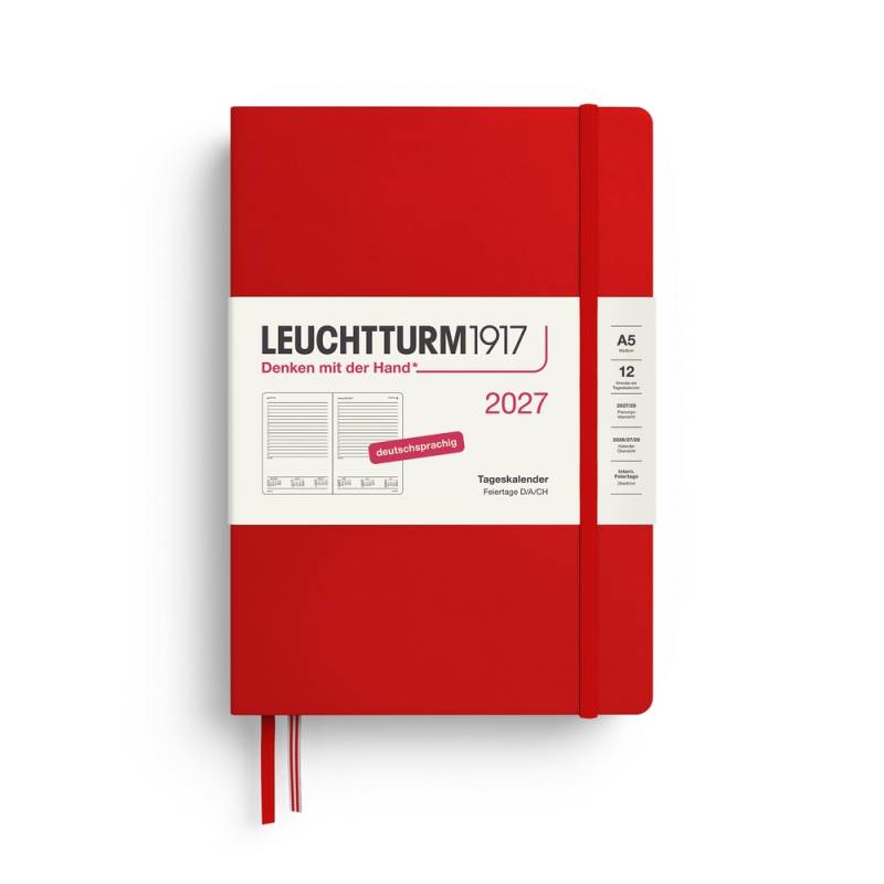 Leuchtturm1917 Tageskalender 1 Tag auf 1 Seite 2027 Medium A5 Hardcover Cherry Leuchtturm1917 Tageskalender 1 Tag auf 1 Seite 2027 Medium A5 Hardcover Cherry von Leuchtturm1917