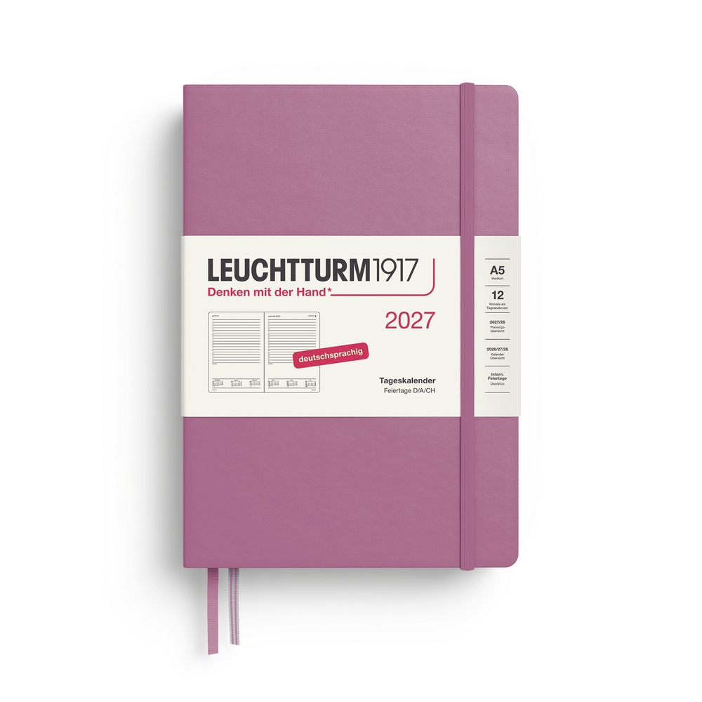 Leuchtturm1917 Tageskalender 1 Tag auf 1 Seite 2027 Medium A5 Hardcover Dusty Rose Leuchtturm1917 Tageskalender 1 Tag auf 1 Seite 2027 Medium A5 Hardcover Dusty Rose von Leuchtturm1917