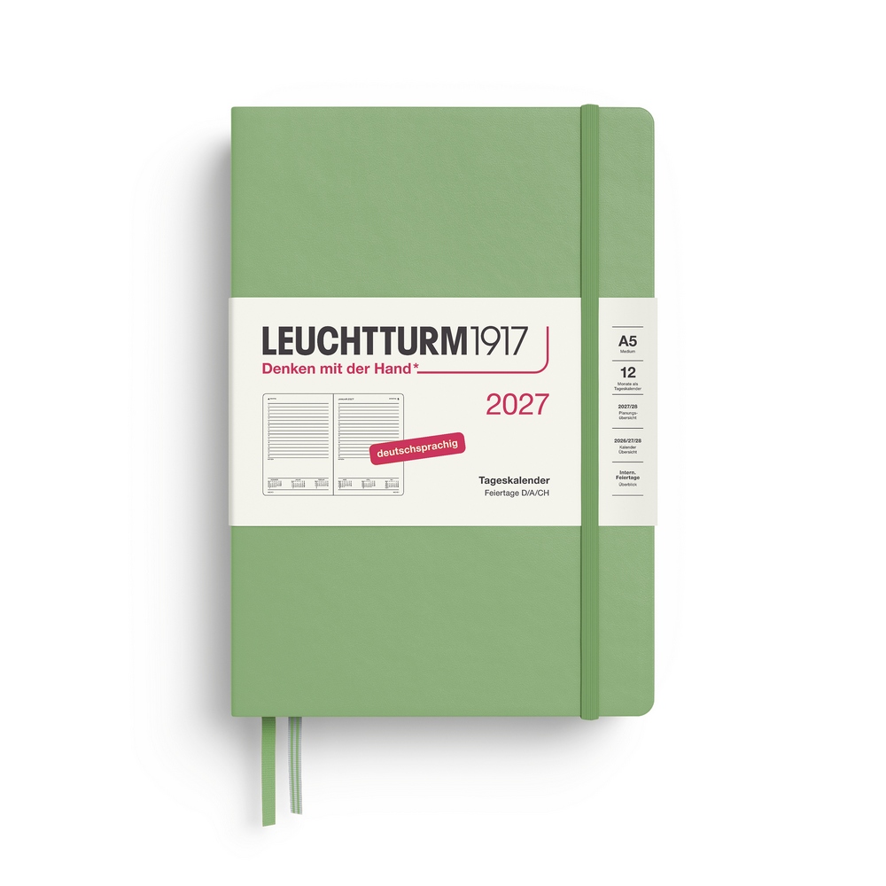 Leuchtturm1917 Tageskalender 1 Tag auf 1 Seite 2027 Medium A5 Hardcover Salbei Leuchtturm1917 Tageskalender 1 Tag auf 1 Seite 2027 Medium A5 Hardcover Salbei von Leuchtturm1917