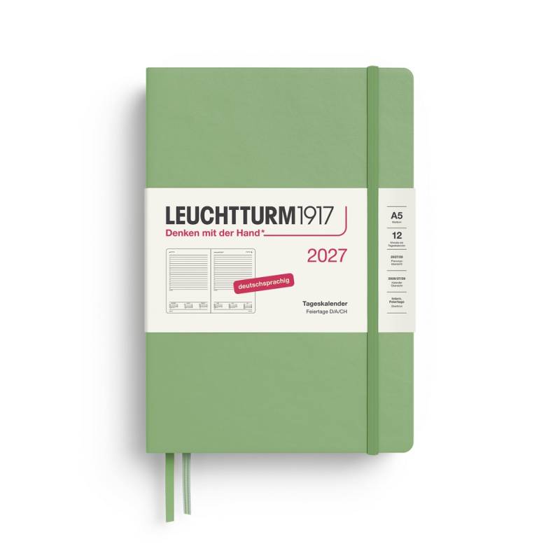Leuchtturm1917 Tageskalender 1 Tag auf 1 Seite 2027 Medium A5 Hardcover Salbei Leuchtturm1917 Tageskalender 1 Tag auf 1 Seite 2027 Medium A5 Hardcover Salbei von Leuchtturm1917