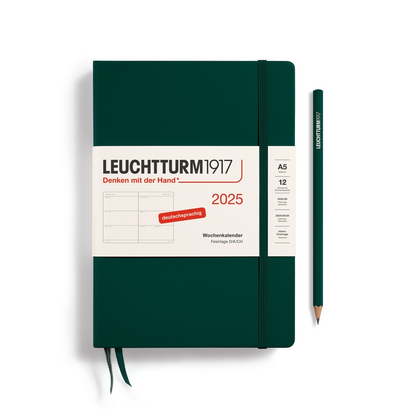 Leuchtturm1917 Wochenkalender 1 Woche auf 2 Seiten 2025 Medium A5 Hardcover Forest Green Leuchtturm1917 Wochenkalender 1 Woche auf 2 Seiten 2025 Medium A5 Hardcover Forest Green von Leuchtturm1917