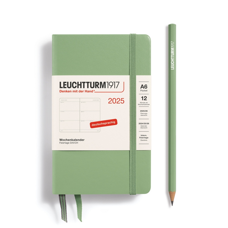 Leuchtturm1917 Wochenkalender 1 Woche auf 2 Seiten 2025 Pocket A6 Hardcover Salbei Leuchtturm1917 Wochenkalender 1 Woche auf 2 Seiten 2025 Pocket A6 Hardcover Salbei von Leuchtturm1917