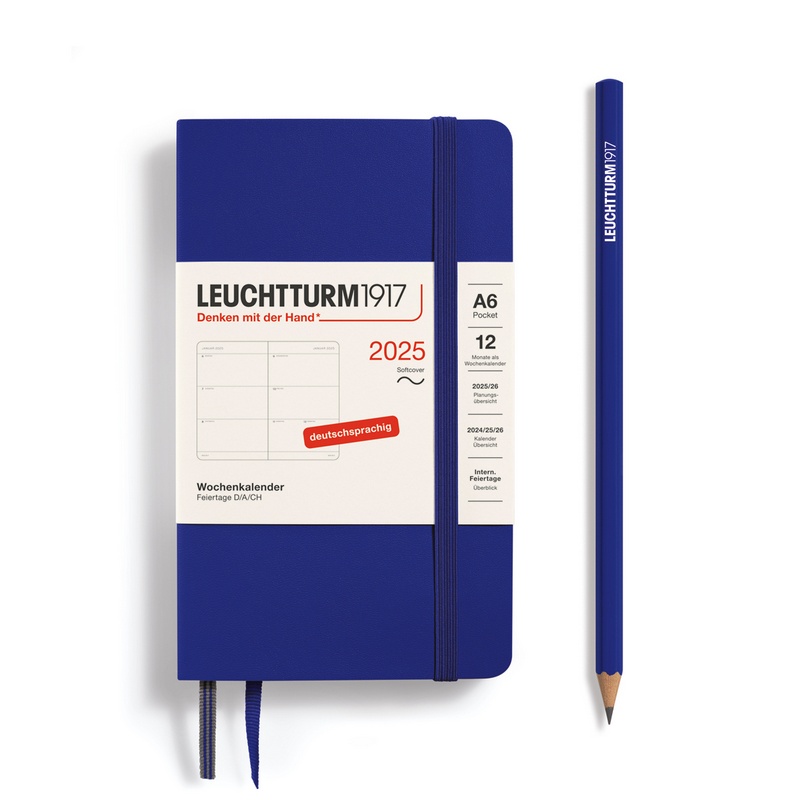 Leuchtturm1917 Wochenkalender 1 Woche auf 2 Seiten 2025 Pocket A6 Softcover Ink Leuchtturm1917 Wochenkalender 1 Woche auf 2 Seiten 2025 Pocket A6 Softcover Ink von Leuchtturm1917