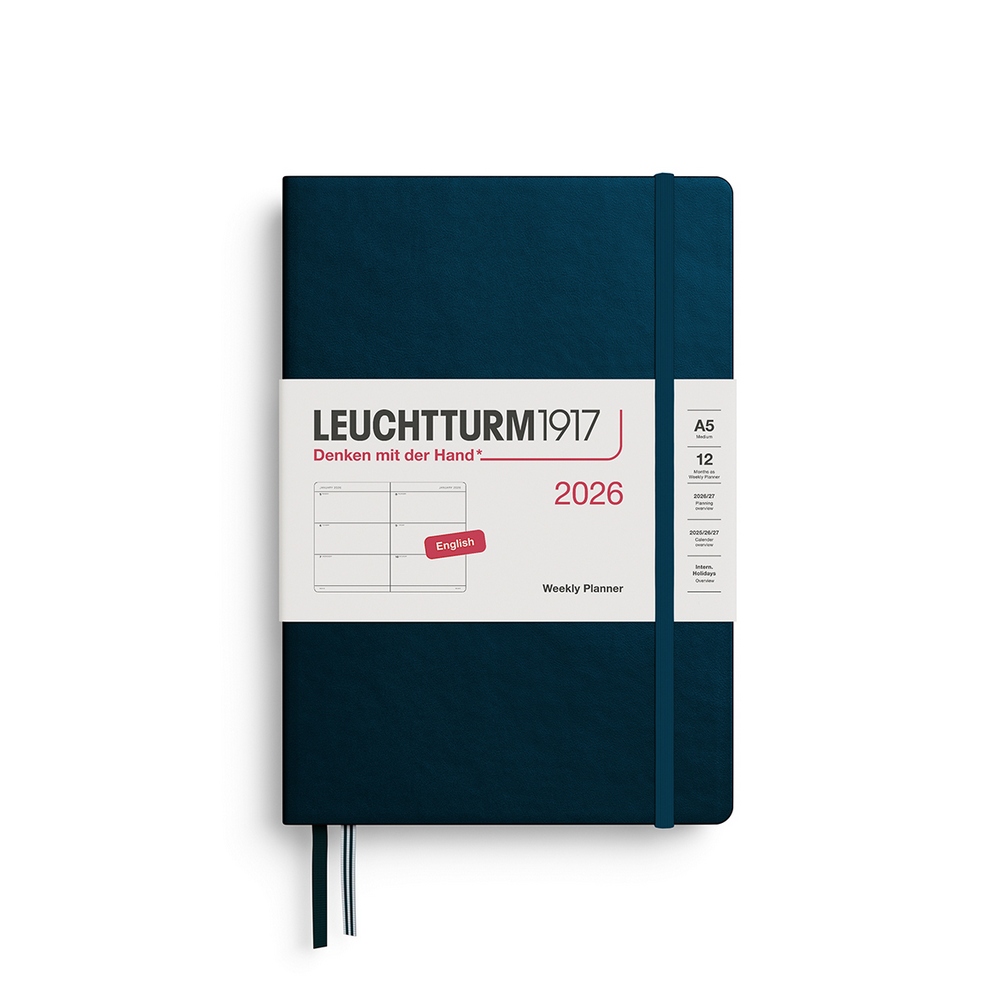 Leuchtturm1917 Wochenkalender 1 Woche auf 2 Seiten 2026 Medium A5 Hardcover Deep Sea Englisch Leuchtturm1917 Wochenkalender 1 Woche auf 2 Seiten 2026 Medium A5 Hardcover Deep Sea Englisch von Leuchtturm1917