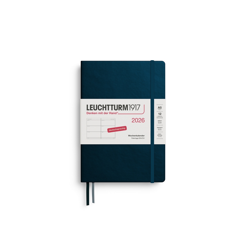 Leuchtturm1917 Wochenkalender 1 Woche auf 2 Seiten 2026 Medium A5 Hardcover Deep Sea Leuchtturm1917 Wochenkalender 1 Woche auf 2 Seiten 2026 Medium A5 Hardcover Deep Sea von Leuchtturm1917