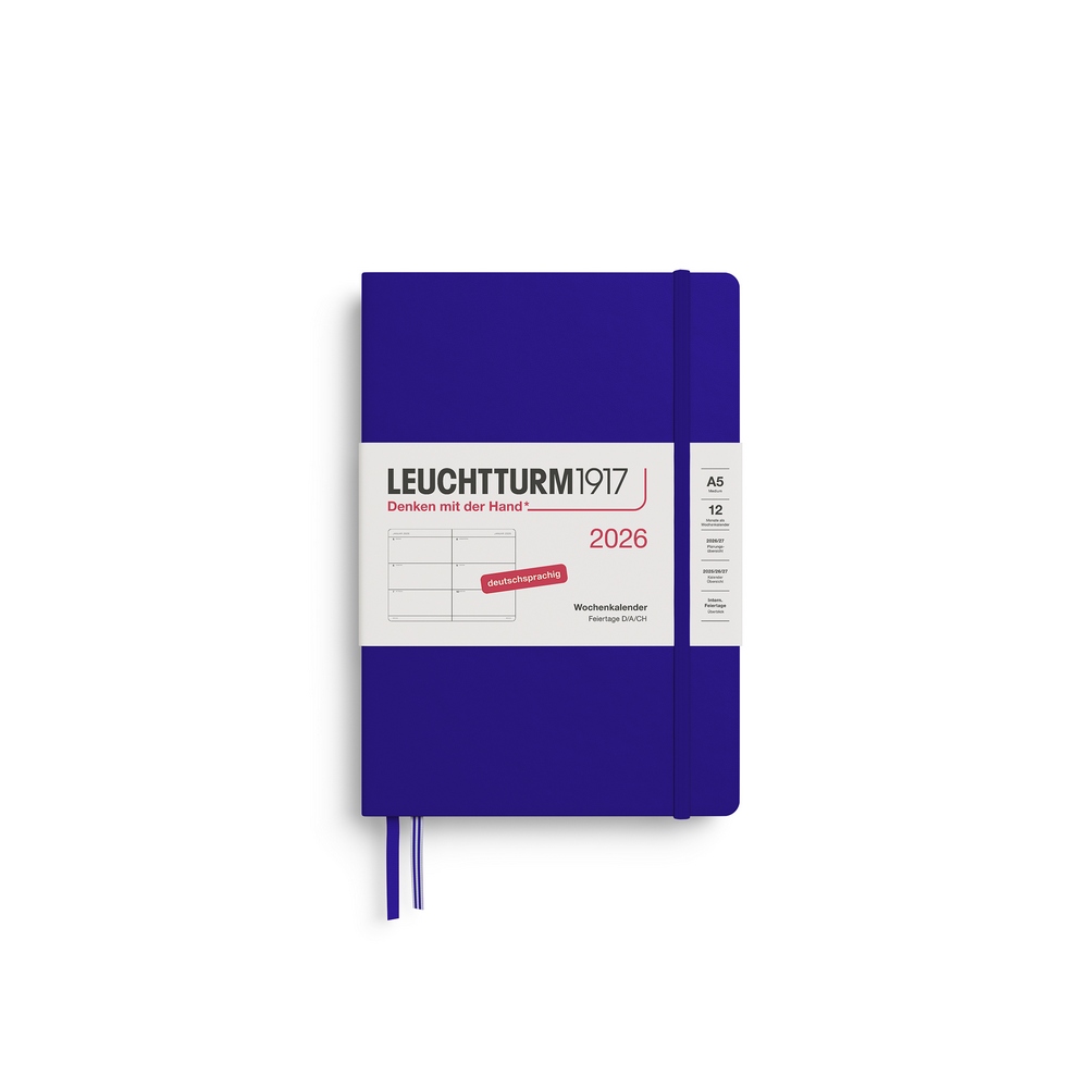 Leuchtturm1917 Wochenkalender 1 Woche auf 2 Seiten 2026 Medium A5 Hardcover Ink Leuchtturm1917 Wochenkalender 1 Woche auf 2 Seiten 2026 Medium A5 Hardcover Ink von Leuchtturm1917