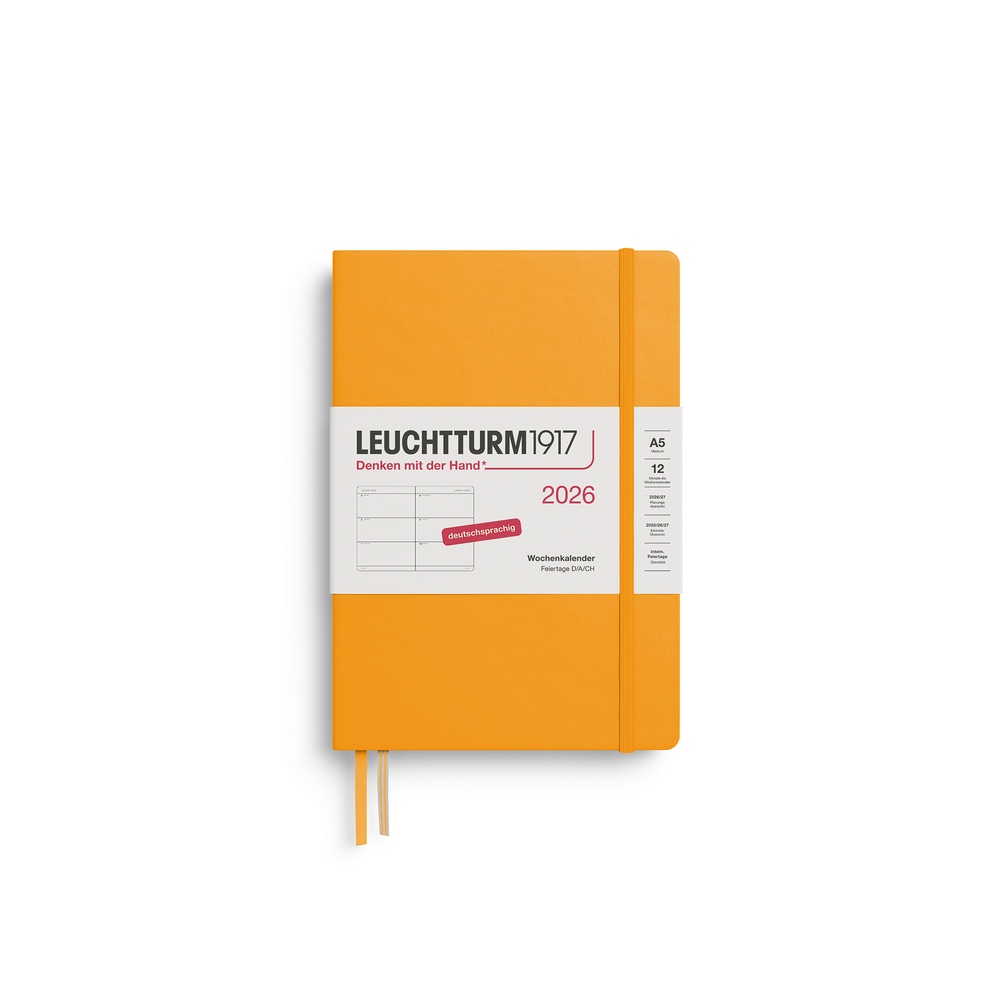 Leuchtturm1917 Wochenkalender 1 Woche auf 2 Seiten 2026 Medium A5 Hardcover Rising Sun Leuchtturm1917 Wochenkalender 1 Woche auf 2 Seiten 2026 Medium A5 Hardcover Rising Sun von Leuchtturm1917
