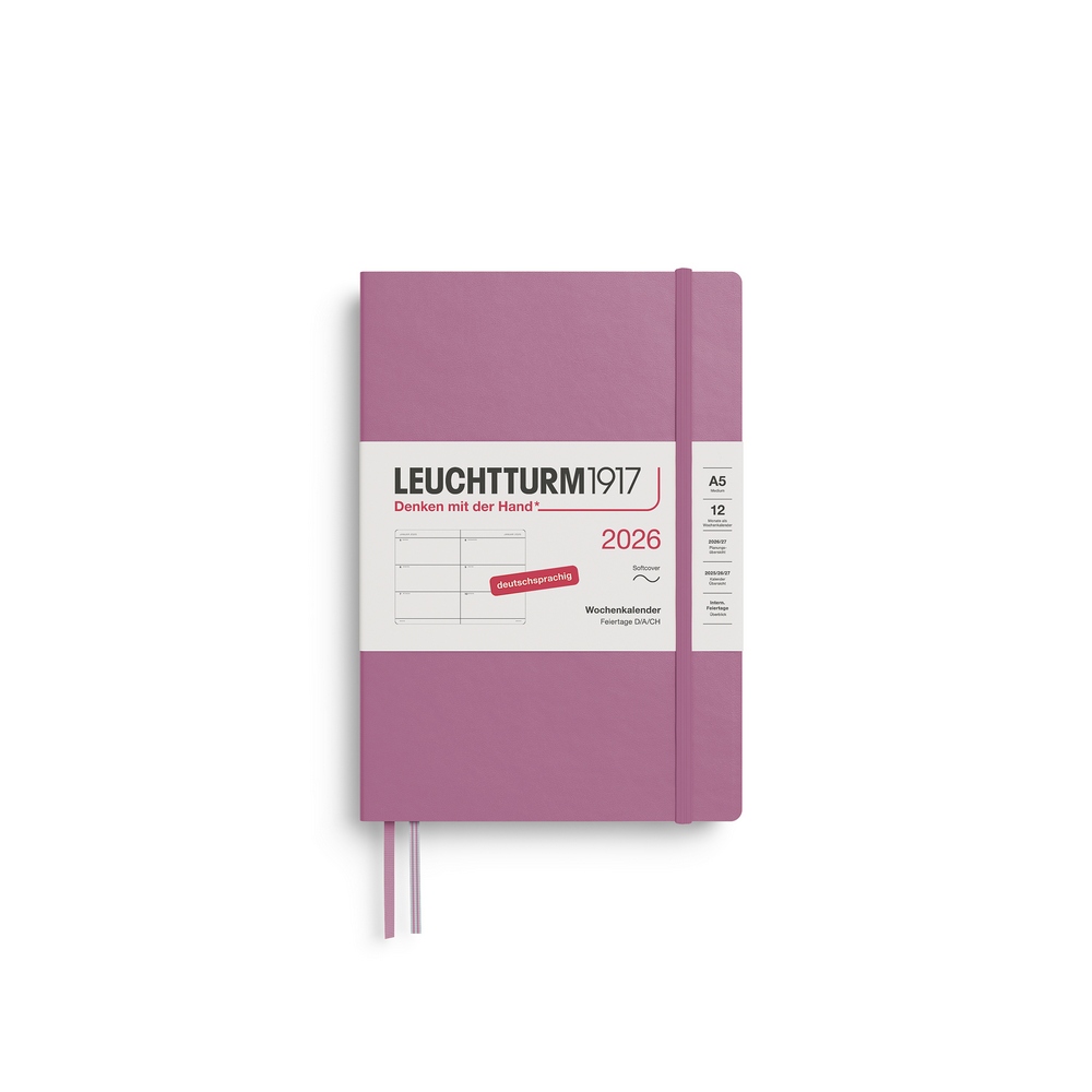 Leuchtturm1917 Wochenkalender 1 Woche auf 2 Seiten 2026 Medium A5 Softcover Dusty Rose Leuchtturm1917 Wochenkalender 1 Woche auf 2 Seiten 2026 Medium A5 Softcover Dusty Rose von Leuchtturm1917