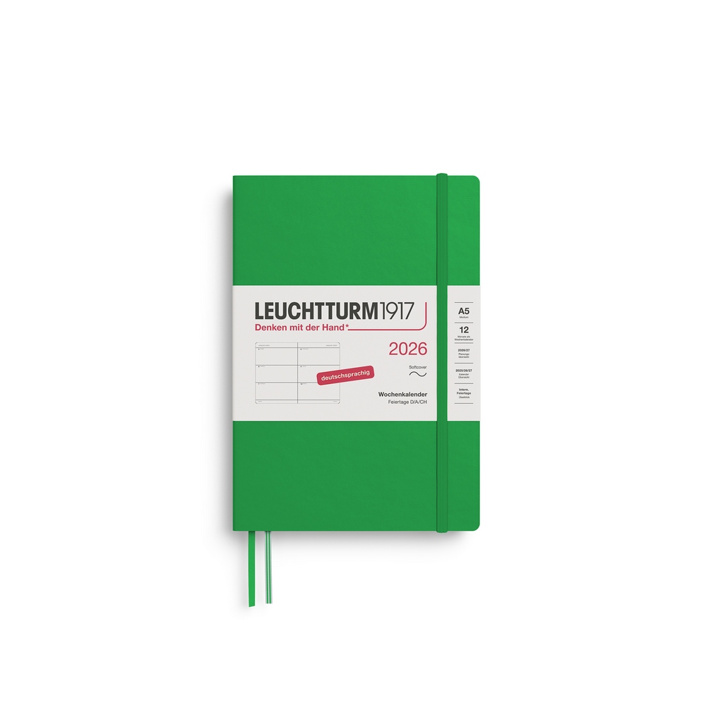 Leuchtturm1917 Wochenkalender 1 Woche auf 2 Seiten 2026 Medium A5 Softcover Spring Leaf von Leuchtturm1917