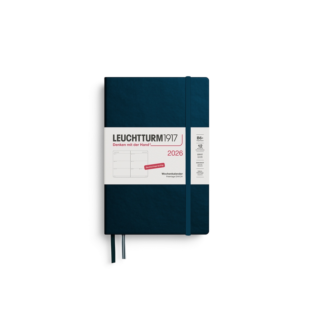 Leuchtturm1917 Wochenkalender 1 Woche auf 2 Seiten 2026 Paperback B6+ Hardcover Deep Sea Leuchtturm1917 Wochenkalender 1 Woche auf 2 Seiten 2026 Paperback B6+ Hardcover Deep Sea von Leuchtturm1917