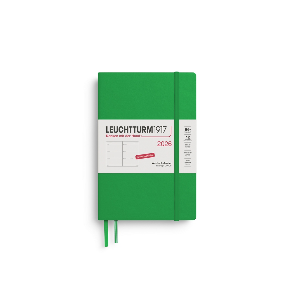 Leuchtturm1917 Wochenkalender 1 Woche auf 2 Seiten 2026 Paperback B6+ Hardcover Spring Leaf Leuchtturm1917 Wochenkalender 1 Woche auf 2 Seiten 2026 Paperback B6+ Hardcover Spring Leaf von Leuchtturm1917