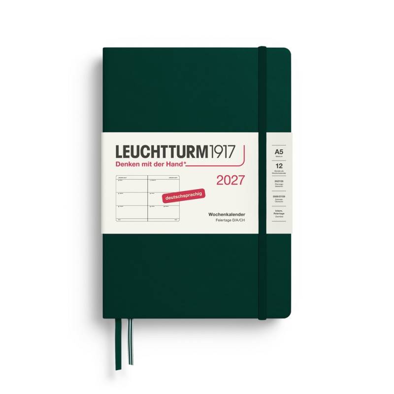 Leuchtturm1917 Wochenkalender 1 Woche auf 2 Seiten 2027 Medium A5 Hardcover Forest Green Leuchtturm1917 Wochenkalender 1 Woche auf 2 Seiten 2027 Medium A5 Hardcover Forest Green von Leuchtturm1917