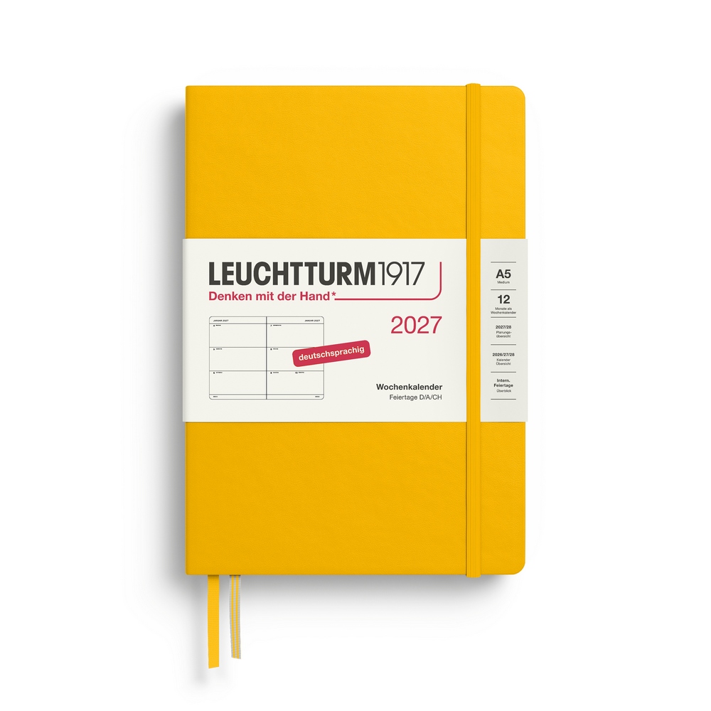 Leuchtturm1917 Wochenkalender 1 Woche auf 2 Seiten 2027 Medium A5 Hardcover Sunflower Leuchtturm1917 Wochenkalender 1 Woche auf 2 Seiten 2027 Medium A5 Hardcover Sunflower von Leuchtturm1917