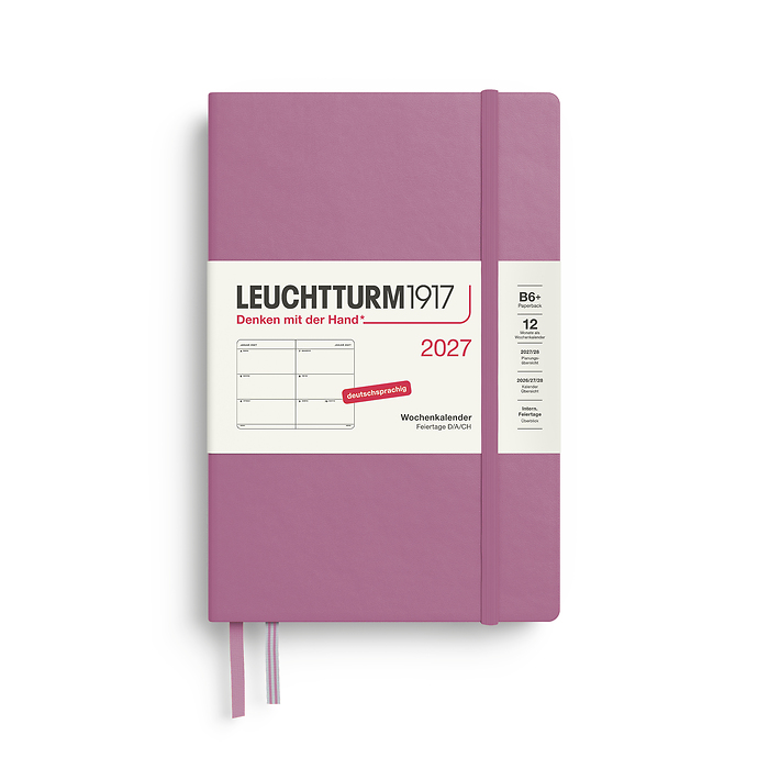Leuchtturm1917 Wochenkalender 1 Woche auf 2 Seiten 2027 Paperback B6+ Hardcover Dusty Rose Leuchtturm1917 Wochenkalender 1 Woche auf 2 Seiten 2027 Paperback B6+ Hardcover Dusty Rose von Leuchtturm1917