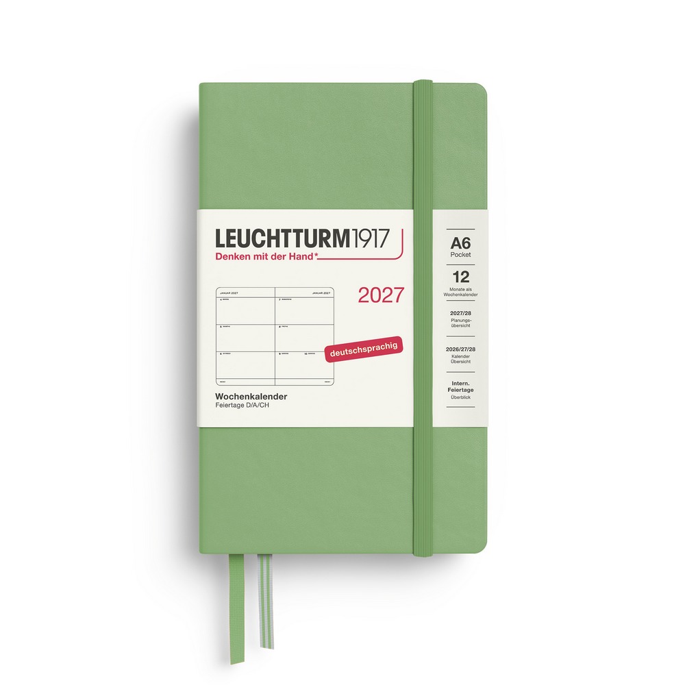 Leuchtturm1917 Wochenkalender 1 Woche auf 2 Seiten 2027 Pocket A6 Hardcover Salbei Leuchtturm1917 Wochenkalender 1 Woche auf 2 Seiten 2027 Pocket A6 Hardcover Salbei von Leuchtturm1917