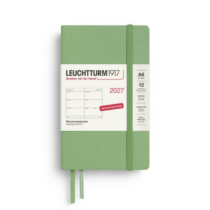 Leuchtturm1917 Wochenkalender 1 Woche auf 2 Seiten 2027 Pocket A6 Hardcover Salbei Leuchtturm1917 Wochenkalender 1 Woche auf 2 Seiten 2027 Pocket A6 Hardcover Salbei von Leuchtturm1917