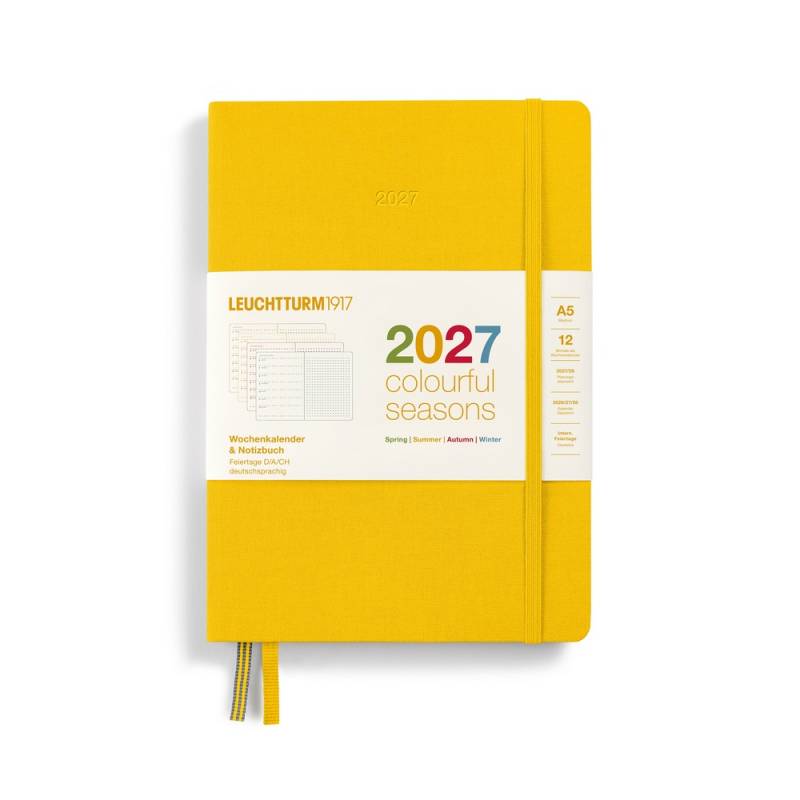 Leuchtturm1917 Wochenkalender & Notizbuch 2027 Colourful Seasons Medium A5 Hardcover Summer Punktkariert Leuchtturm1917 Wochenkalender & Notizbuch 2027 Colourful Seasons Medium A5 Hardcover Summer Punktkariert von Leuchtturm1917